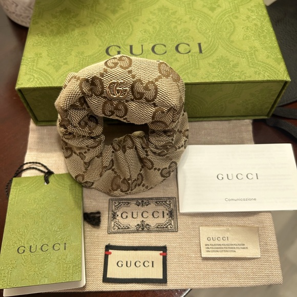 Gucci Accessories - Gucci Classic Logo Scrunchie